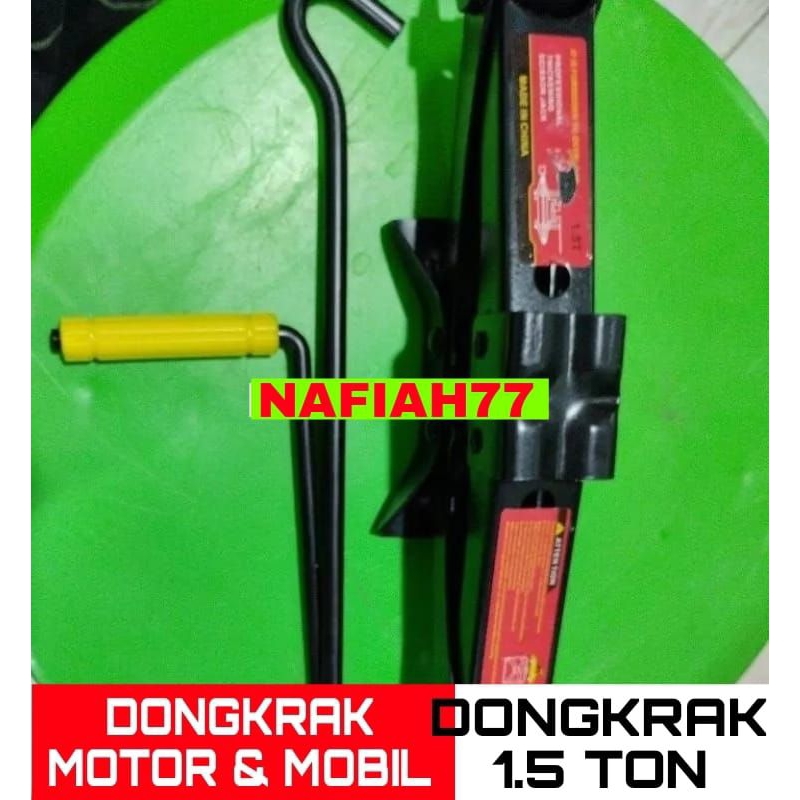 DONGKRAK JEMBATAN MOBIL MANUAL 1 TON CAR SCISSORS JACK 1 TON