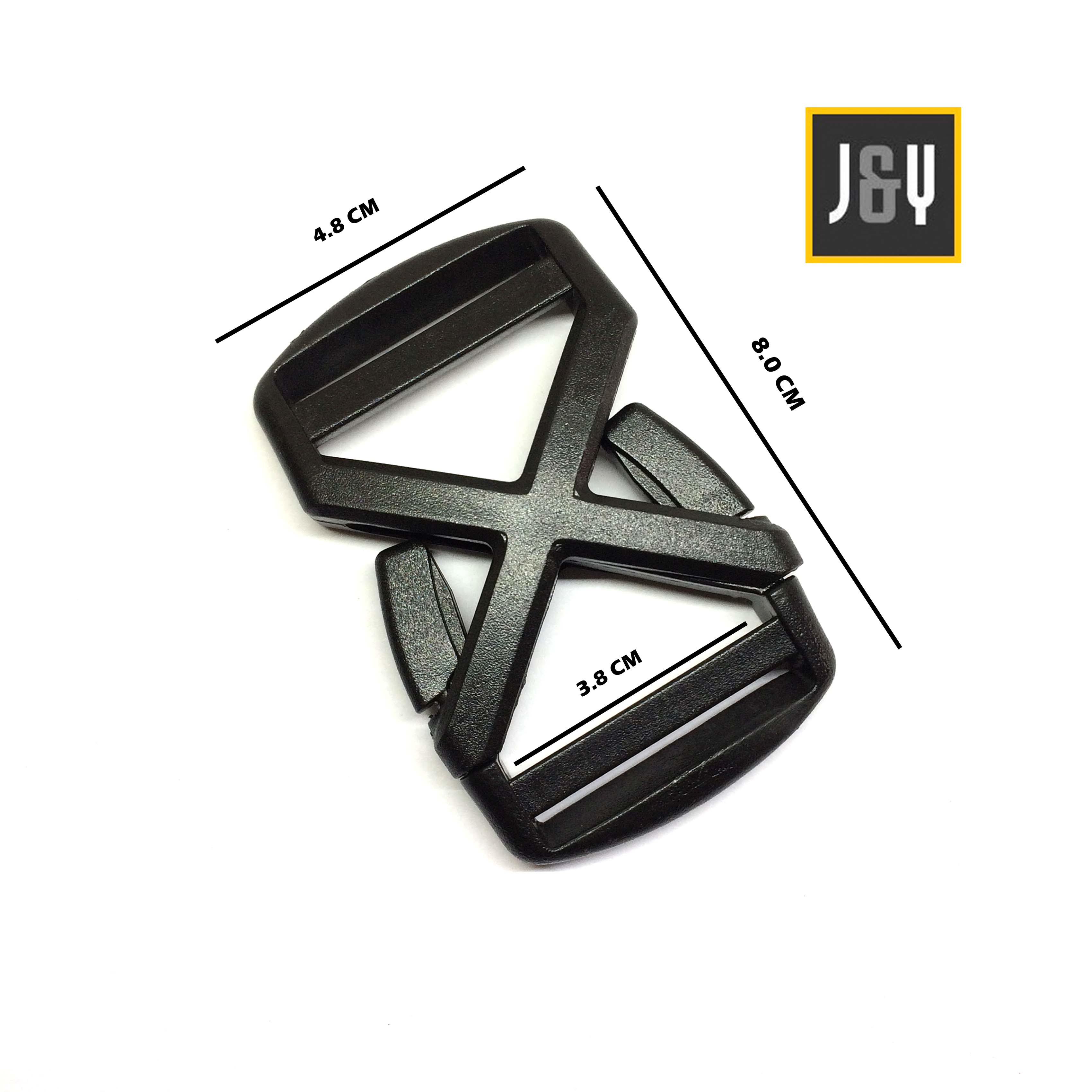 GESPER BUCKLE KUNCI SODOK TAS 3.8 CM BAHAN PLASTIK ACETAL DX38AC