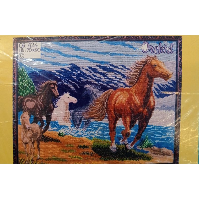 paket kristik orchid hewan kuda 156