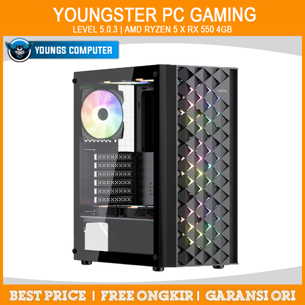 YOUNGSTER PC GAMING | LEVEL 5.0.3 |  AMD Ryzen 5 x RX 550 4GB