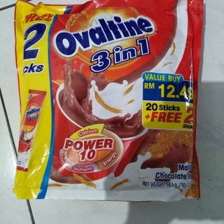 

ovaltine 3 in 1 Stick original free 2 stik
