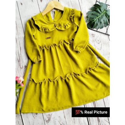 Gamis Anak Terbaru Crinkle Airflow Usia 1-9 Tahun//GAMIS ANNISA