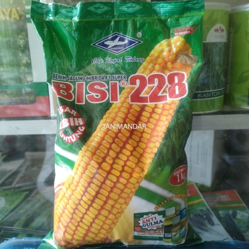 Benih Jagung BISI 228 Isi 1Kg Original Cap Kapal Terbang