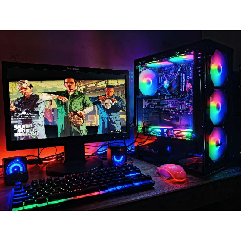PC Gaming Editing Core i5 Ram 16Gb lengkap siap pakai komputer streaming