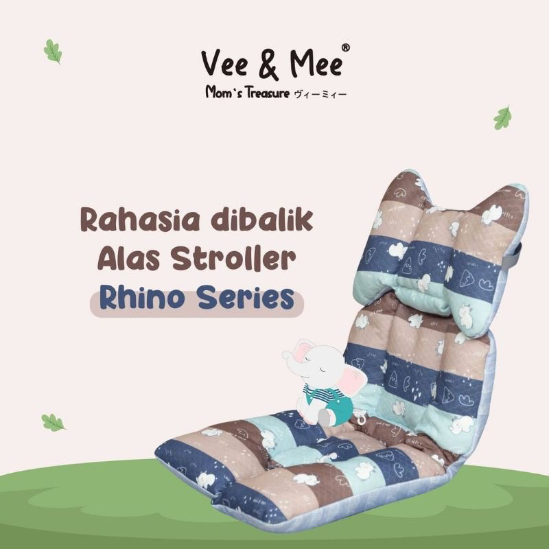 Vee &amp; Mee Alas Stroller + Bantal Lengan Rhino Series Anti Bakteri VMA1010