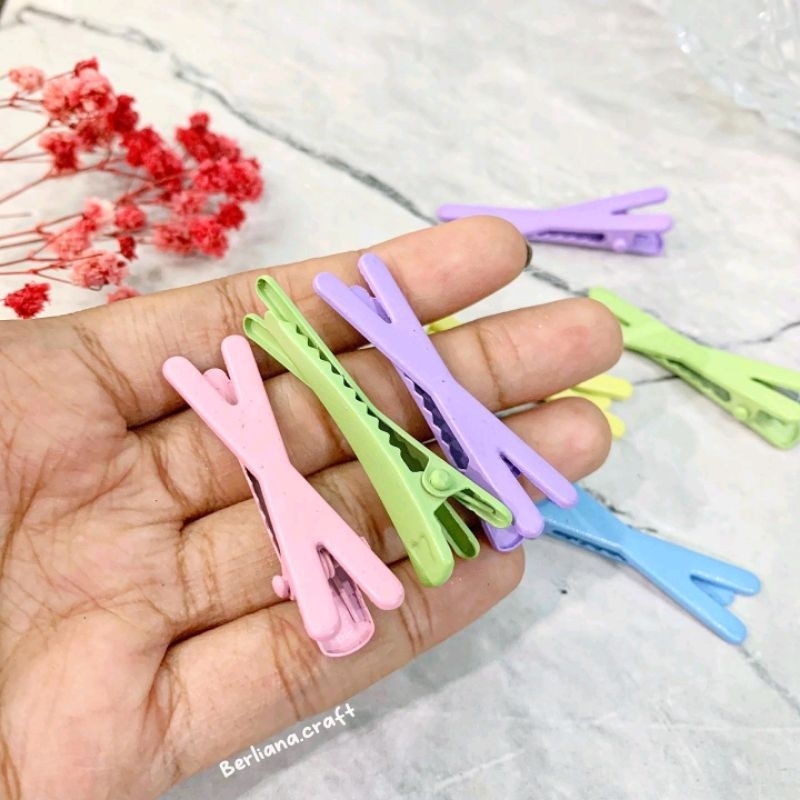 (5 pcs) Jepit Rambut / Jepit Buaya Bentuk X