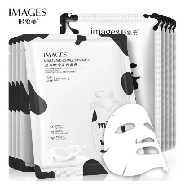 IMAGES Cow Milk Mask Facial Sheet Masker Wajah Susu Sapi Kulit Sehat Original