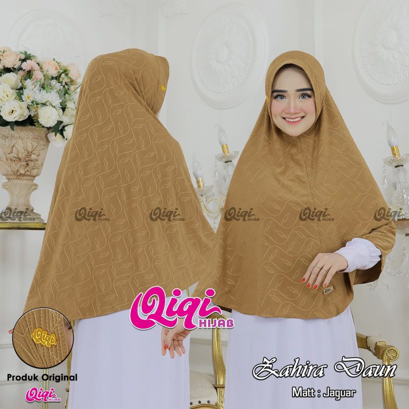 Hijab Jumbo Zahira Daun Original Qiqi Hijab