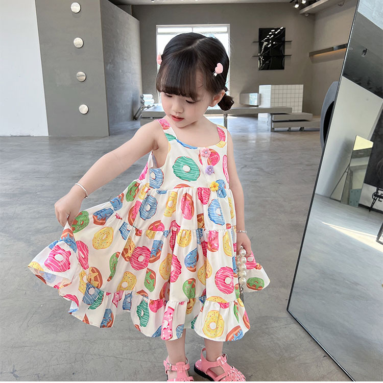 MODEL TERBARU DRES KOREAN STYLE MOTIF DONAT