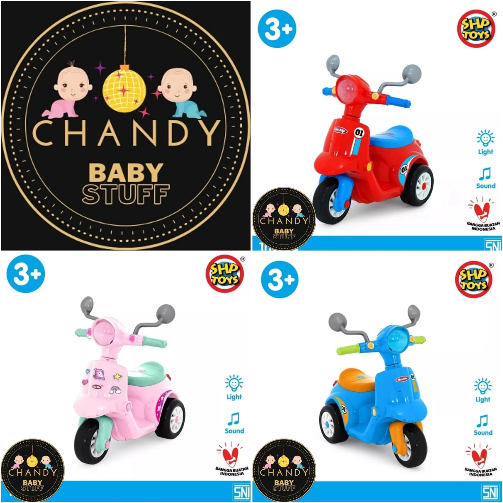 MAINAN ANAK SCOOTER MINI BIKE MB 691 SHP TOYS TERBARU