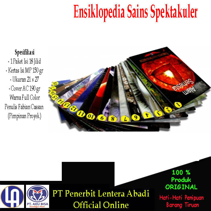 Ensiklopedia Sains Spektakuler - 1 Paket Isi 18 Jilid