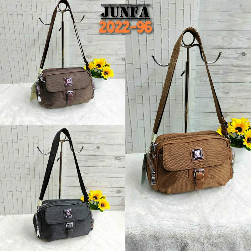 Tas selempang wanita junfa mini 2022-96 bahan kanvas
