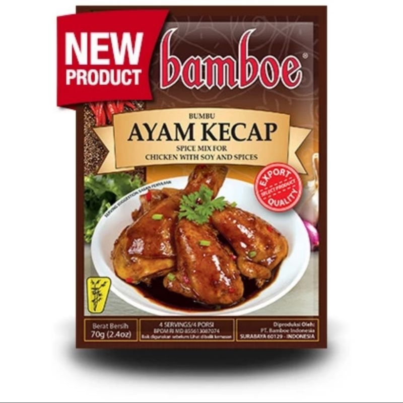 

BAMBOE Ayam Kecap | Bumbu Instan Masakan Khas Indonesia