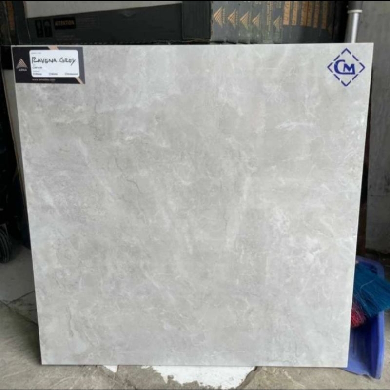 Granit IKATAN 60x60 Motif Marmer Abu | Arna Ravena Grey Glossy