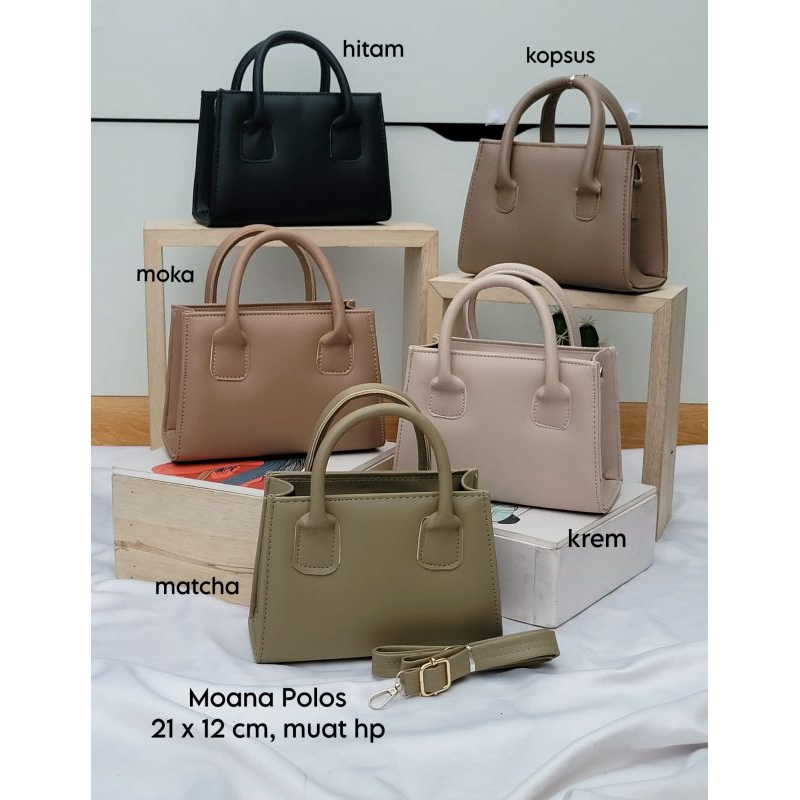 TAS MOANA POLOS MODEL TAS JINJING DAN SLEMPANG WANITA