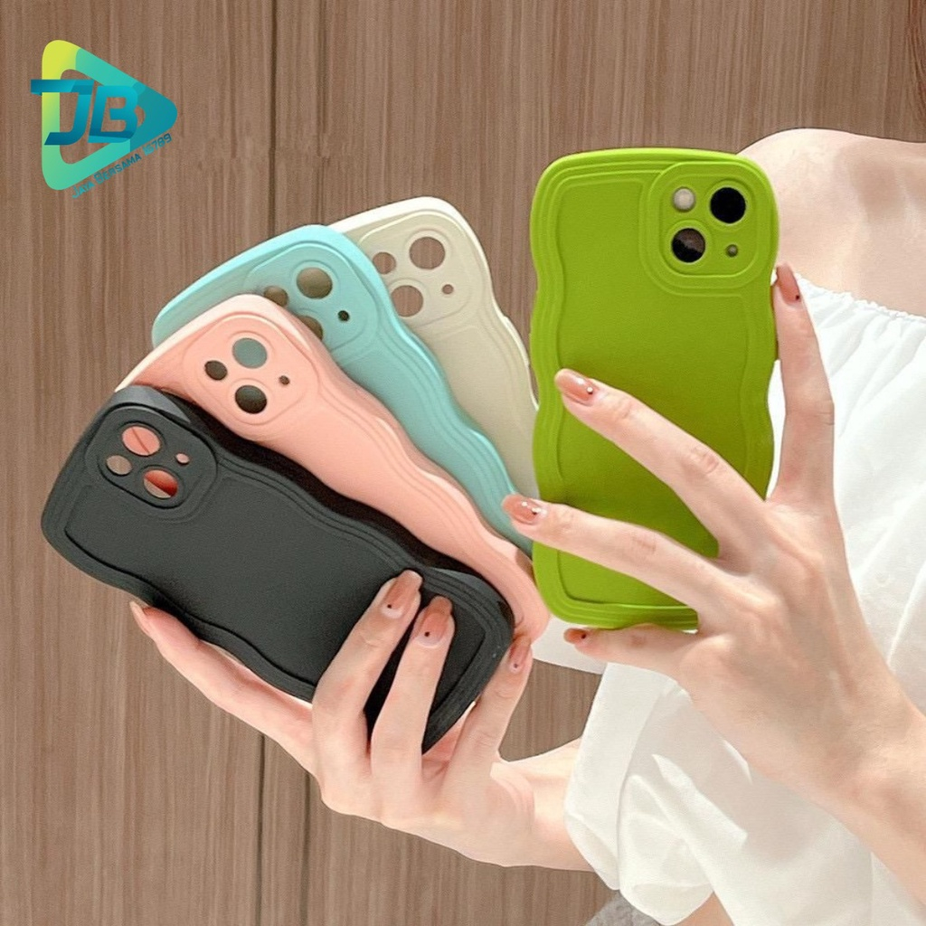 CASE SOFTCASE SILIKON GELOMBANG WAVY PROCAMERA MACARON INFINIX HOT 30I JB8853