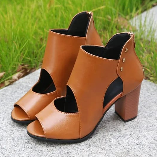 Naladiva SIKA Sepatu Boots 7 cm Heels Wanita Sandal Wanita Big Size