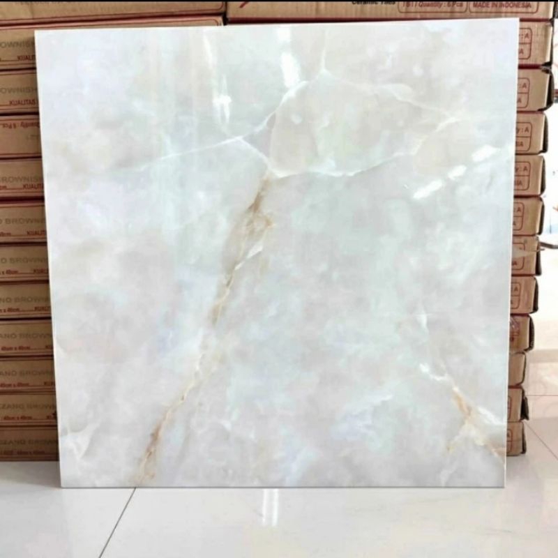 Granit IKATAN 60x60 Motif Marmer | Arna Ataya Beige Glazed Polished