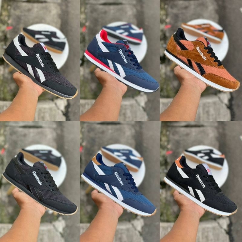 SEPATU SNEKAERS KLASIK PRIA. REBOOK KLASIK. GRADE ORI. 39-43