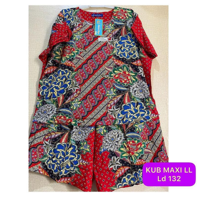 COD MX LL | Setelan Kulot Baby doll Jumbo Kencana Ungu Label biru Ld.132 cm / Baju tidur dan Santai 