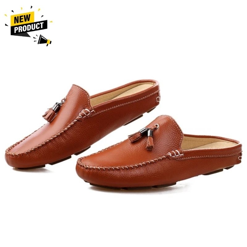 Sepatu Pantofel Pria MH01 Hitam Terbaru Kerja Kantor dan Acara