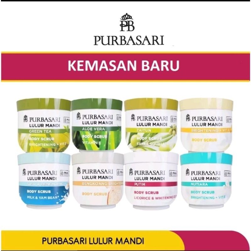 PURBASARI Lulur mandi 200 mg (UKURAN BESAR)