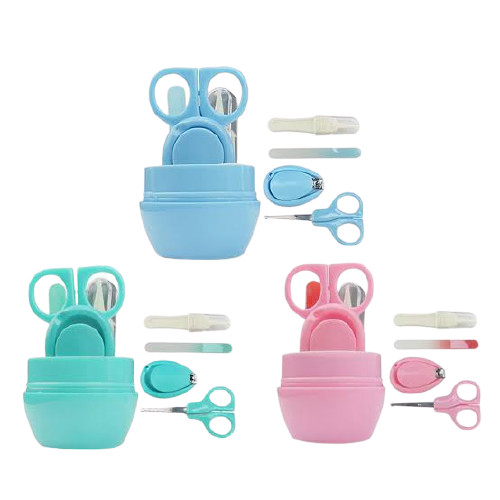 IQ. BABY Nail Care Set 4in1 | 1 Set Alat Perawatan Kuku Bayi IQ-142 (Tersedia Varian Warna)