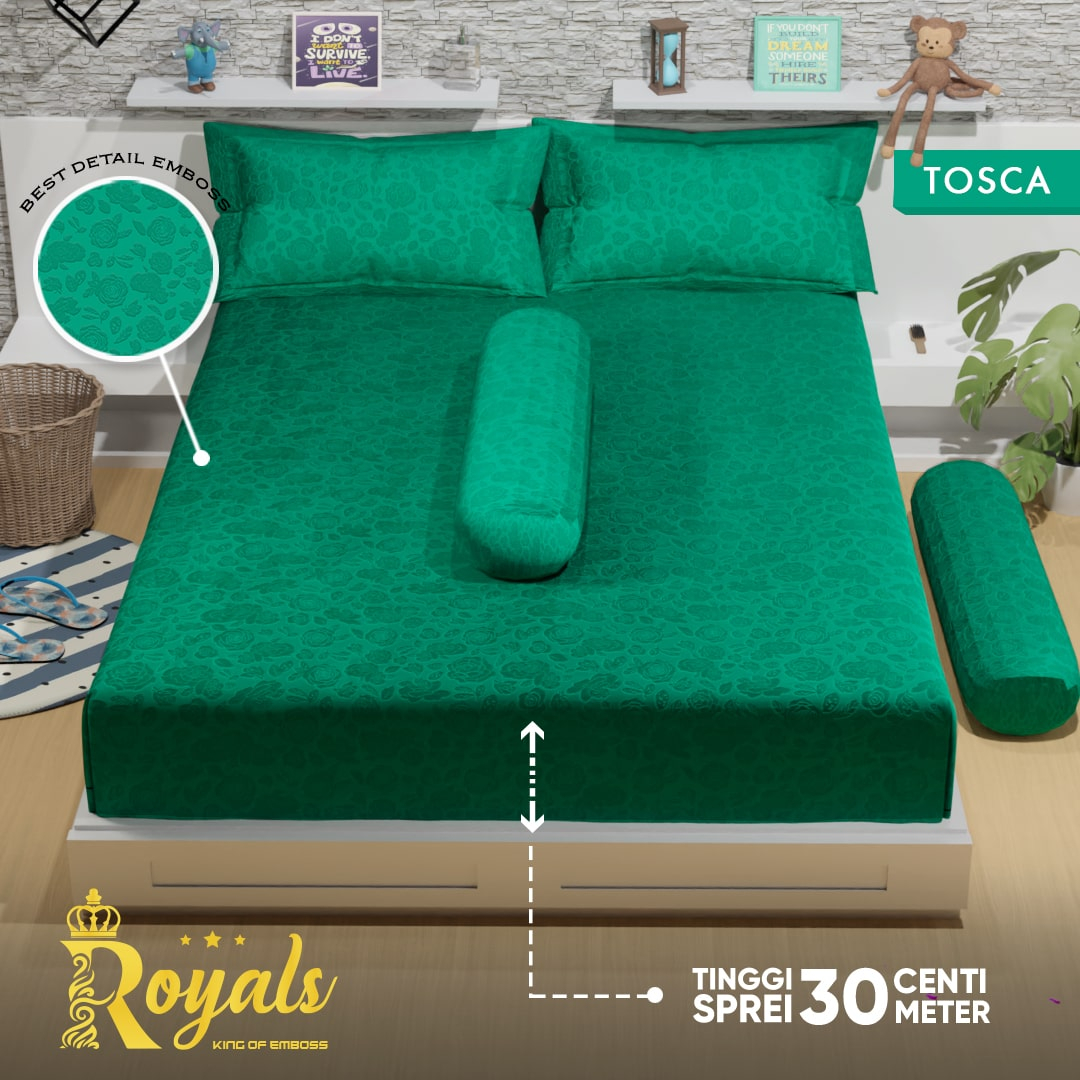 Sprei Royals Monalisa Ukuran 160x200 Tinggi 30cm Aneka Warna Seprai Kasur Queen Bed Berkualitas Harga Murah