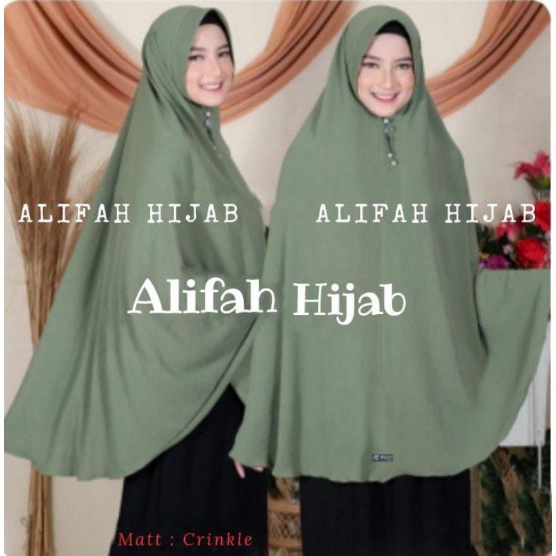 Alifahhijab Pet Polos XXXL Crinkle AIRFLOW Khimar | Jilbab Pet Antem Polos Jumbo Crinkle Airflow