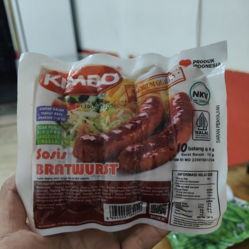 

Kimbo Sosis Bratwurst 10 Pcs