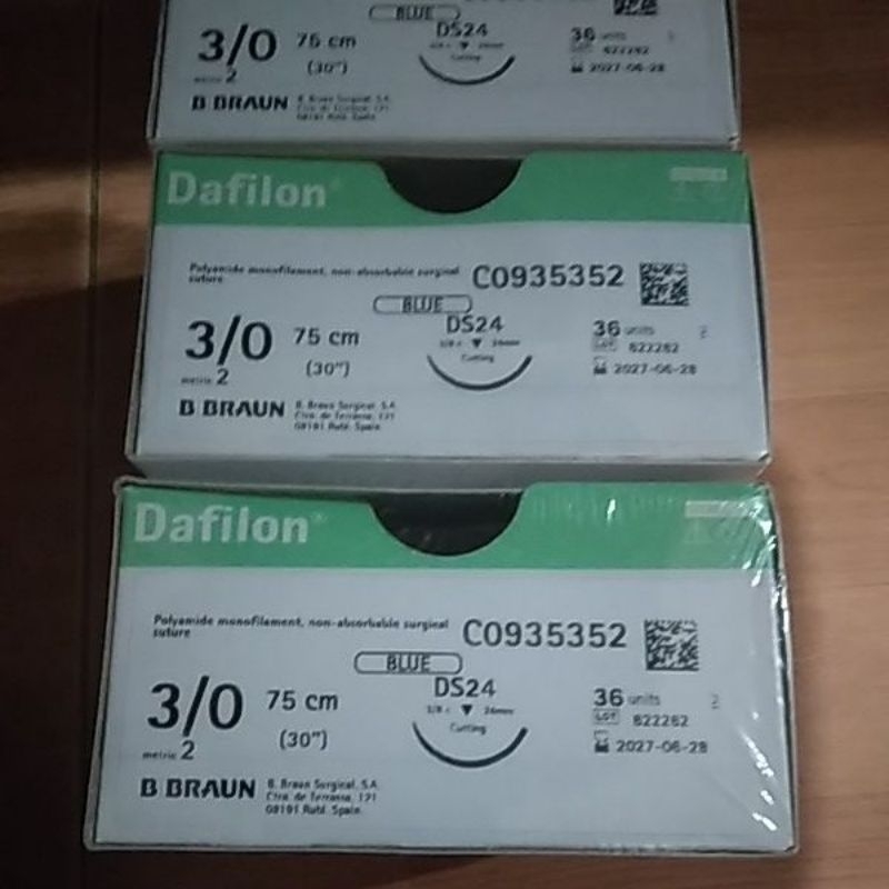 dafilon 3/0 ds 24 perbox isi 36 sachet