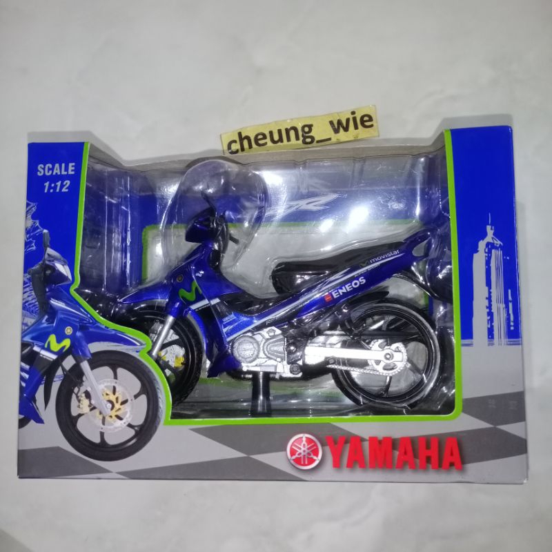 Diecast Miniatur Yamaha 125Z / 125ZR Movistar SE Limited Edition original Hong Leong Yamaha Malaysia