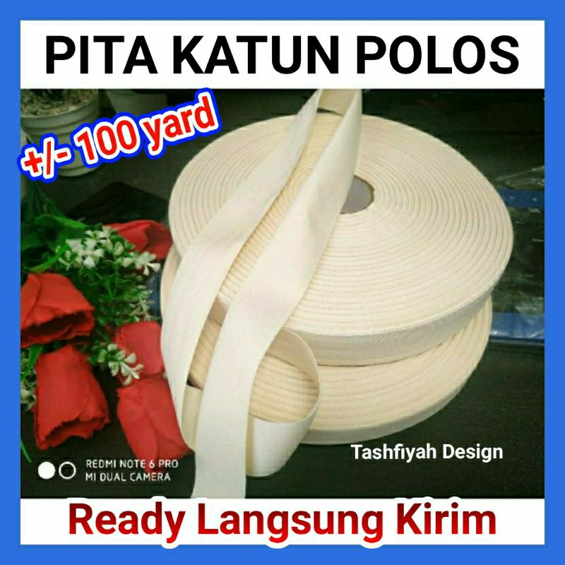 

Pita Label Katun Polos 2cm 1cm Piterban lembut