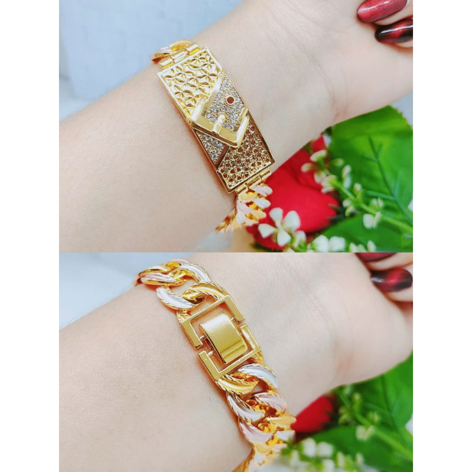 Gelang Xuping Permata Rantai Kombinasi R096