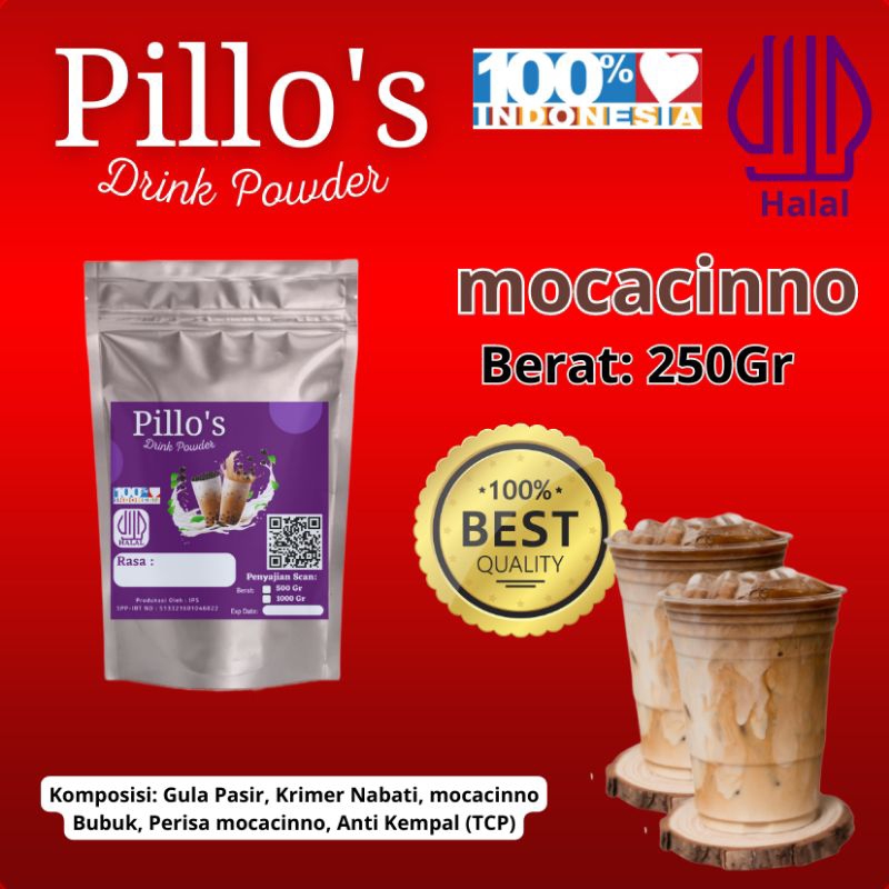 

250 gr, pillos bubuk minuman aneka rasa terenak dan termurah