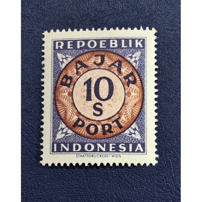 

prangko lawas seri WINA Bajar Port 10S Repoeblik Indonesia