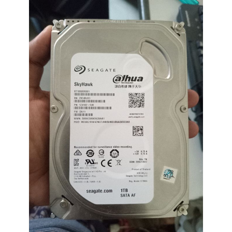 HARDIKS SEAGATE 1000GB NORMAL 100%BUAT CCTV DAN KOMPUTER . RP. 200RB NET