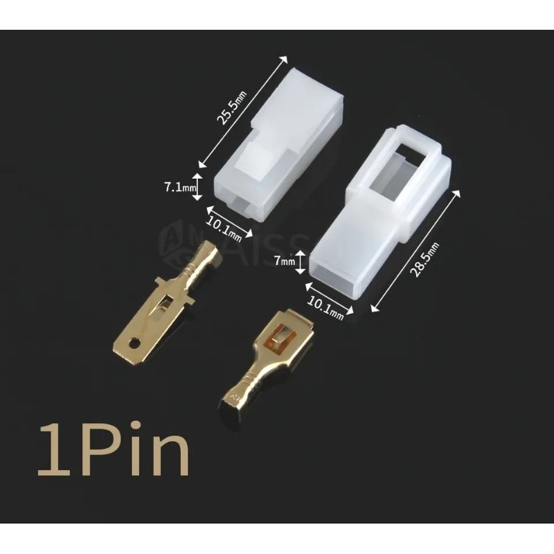 Socket Scun 1 Pin Besar Soket Kabel Motor Mobil Konektor Kabel Skun