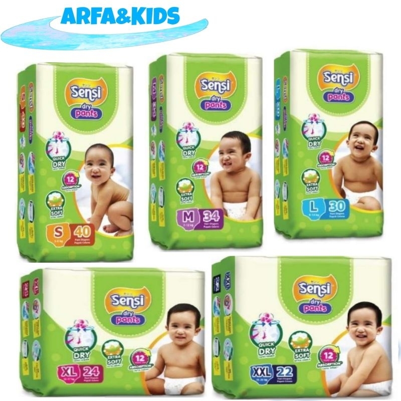 SENSI DRY PANTS SIZE S40/M34/L30/XL24/XXL22