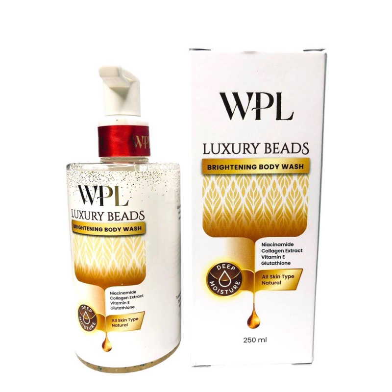 WPL Luxury Beads  Brightening Body Wash With Niacinamde, Vit E &amp;Collagen Extract