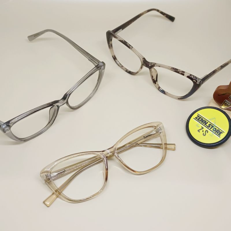 Frame Kacamata Minus Cat Eye / Kacamata Mata Kucing CALIVA Size 54-16-140 GPPN