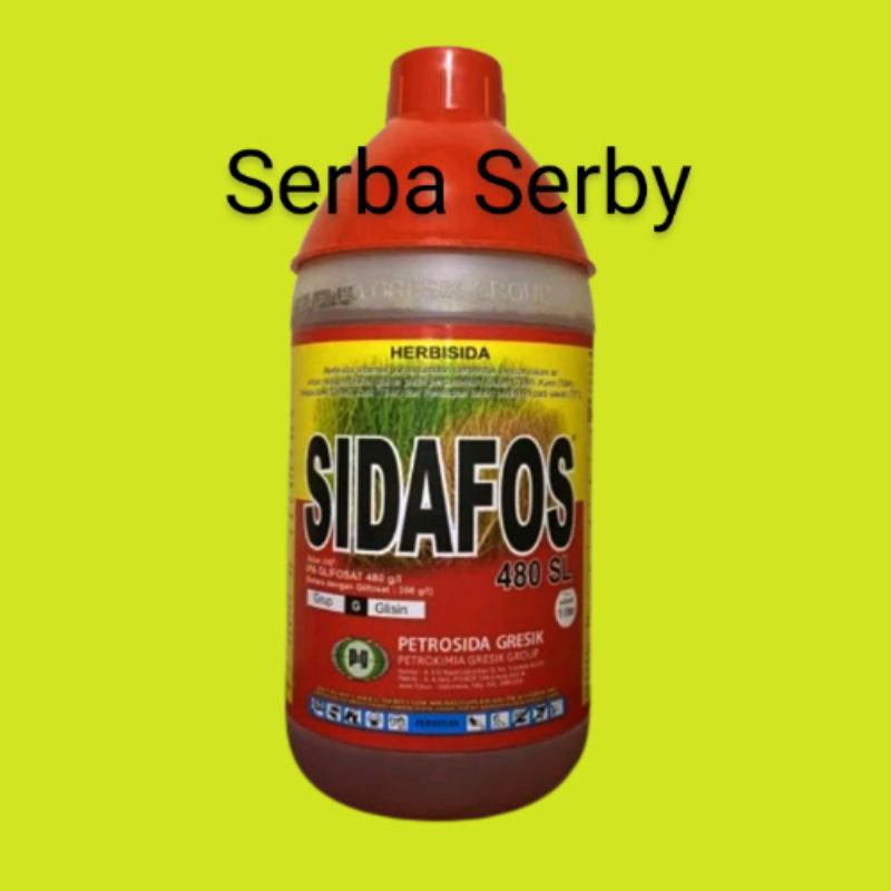 Herbisida Sistemik Sidafos 480SL 1000ml Racun Rumput Liar 100%Ori Serba Serby