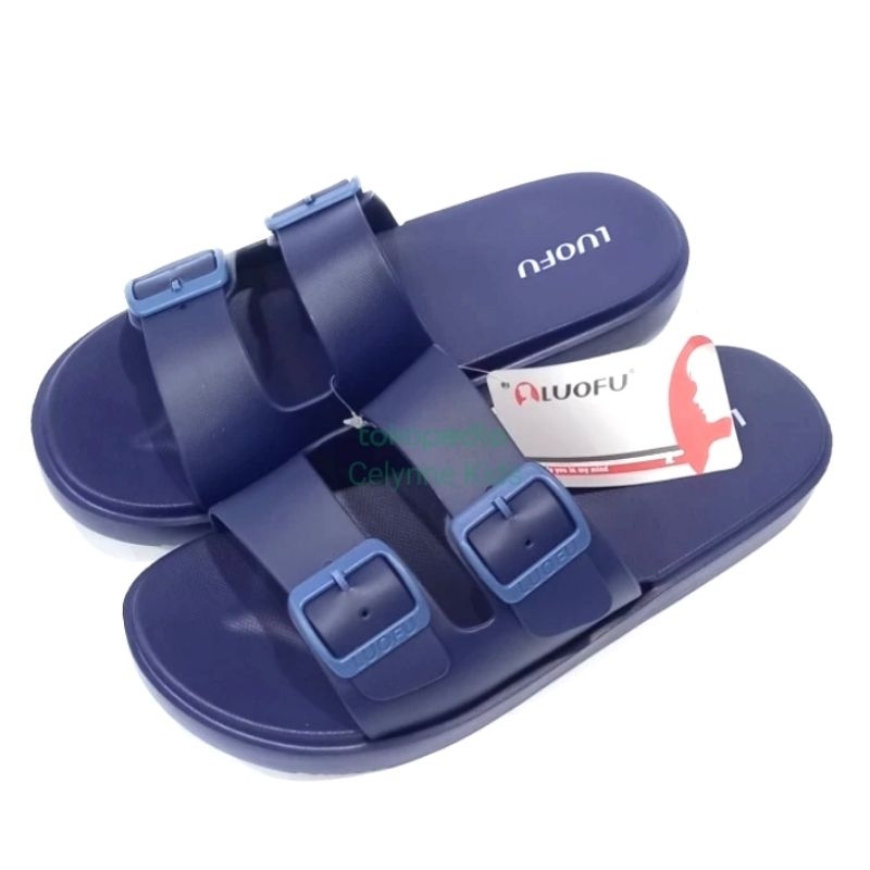 Sandal Pria Karet Selop Import/Sandal Karet Pria Loufo Anti Slip
