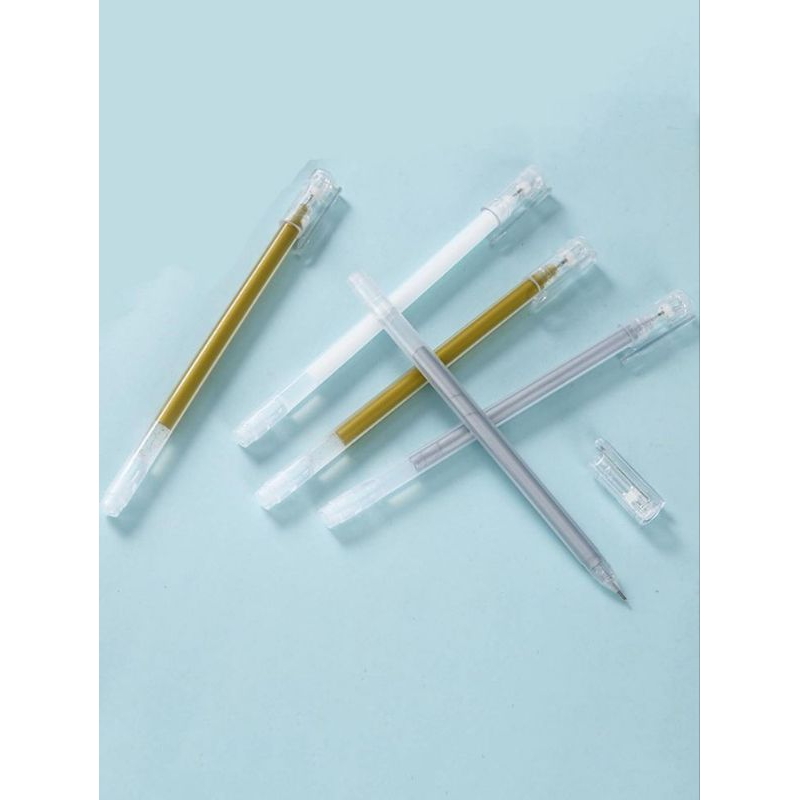 

PULPEN GELL PUTIH DAN EMAS, GELLPEN WHITE AND GOLD