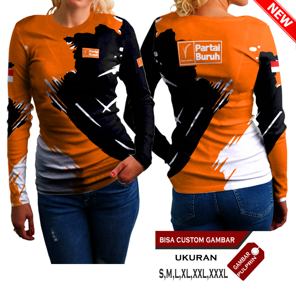 Kaos Baju Partai Buruh Indonesia Logo Partai BURUH 2024 terbaru Pakaian Printing