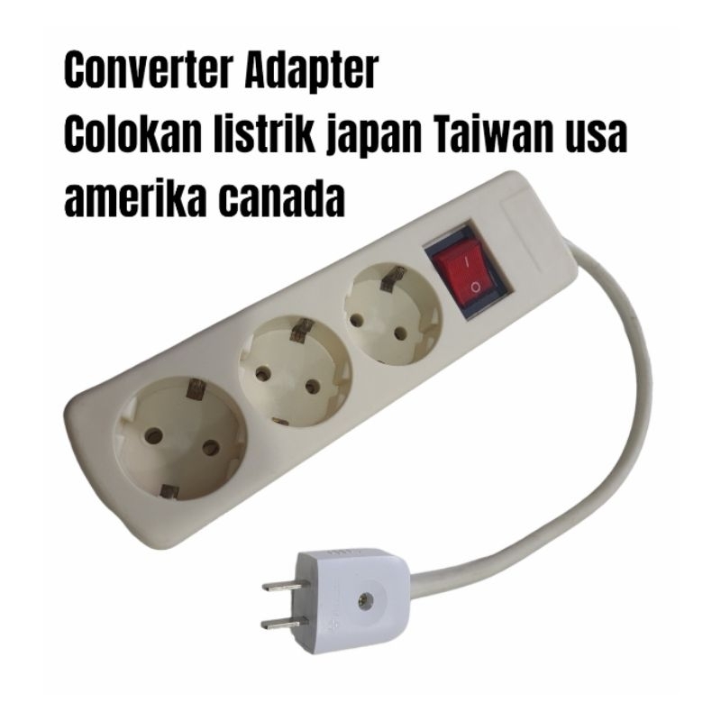 Stok Baru Colokan Listrik Taiwan Jepang US Plug Adapter Over Steker / Taiwan Jepang Amerika Travel