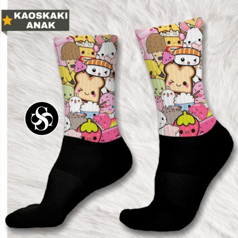 kaos kaki motif anak murah silky indo