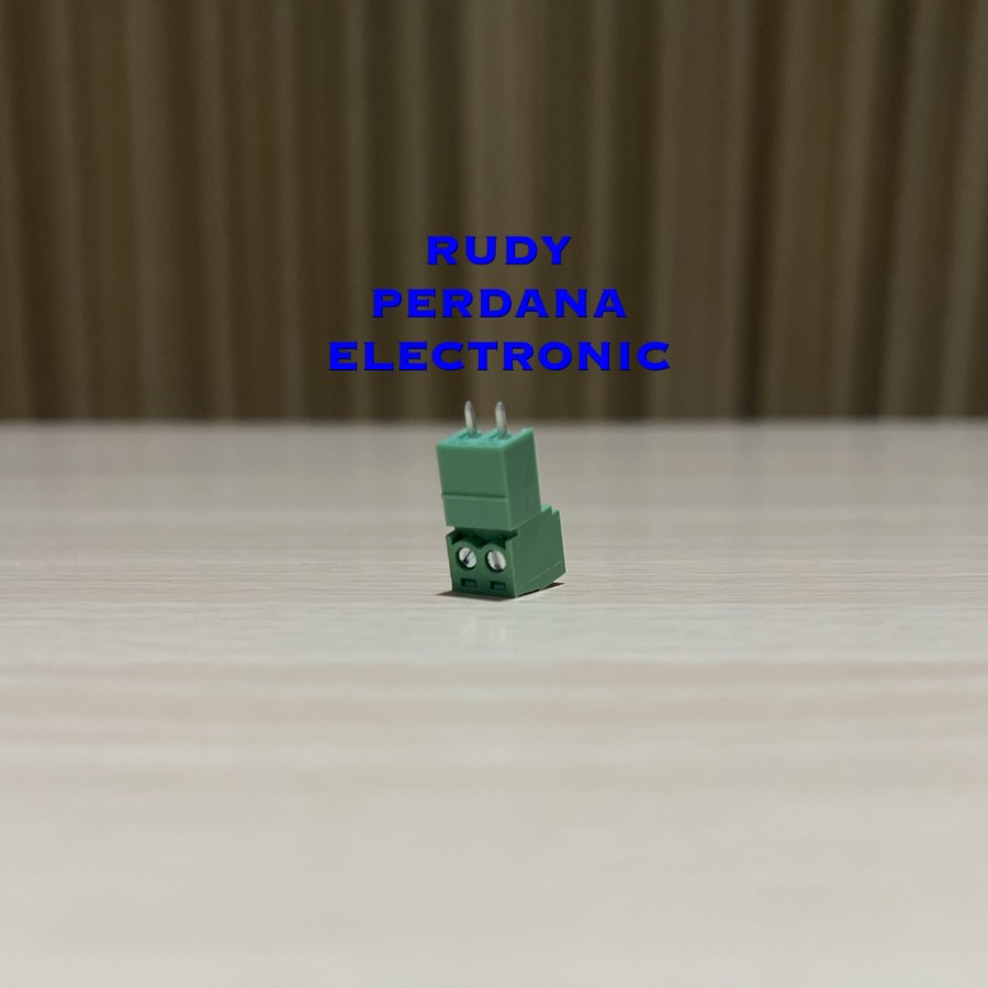 TERMINAL BLOCK SIKU L LURUS HIJAU KF2EDGV-Y 2EDG 3.81MM 2P 2 PIN KAKI