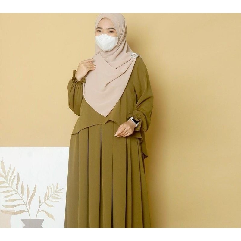 Gamis Lurie Maxi Gamis Kondangan Viral Gamis Lebaran Gamis Crinkel Airflow terbaru