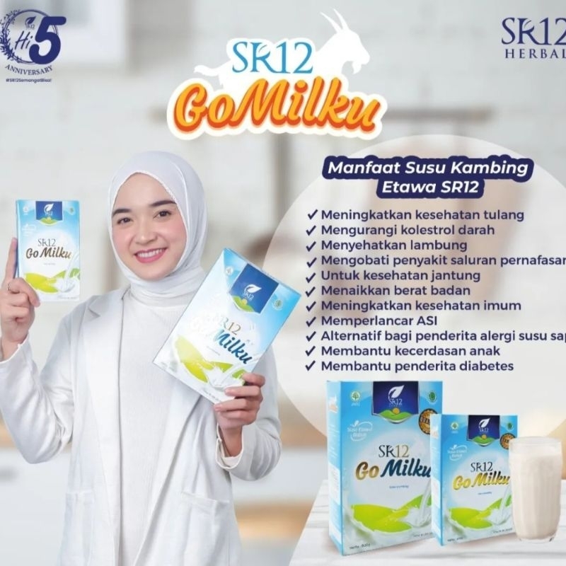

Go Milku Asli Herbal Susu Bubuk Kambing Ettawa Untuk Balita Anak & Dewasa (200 gram)